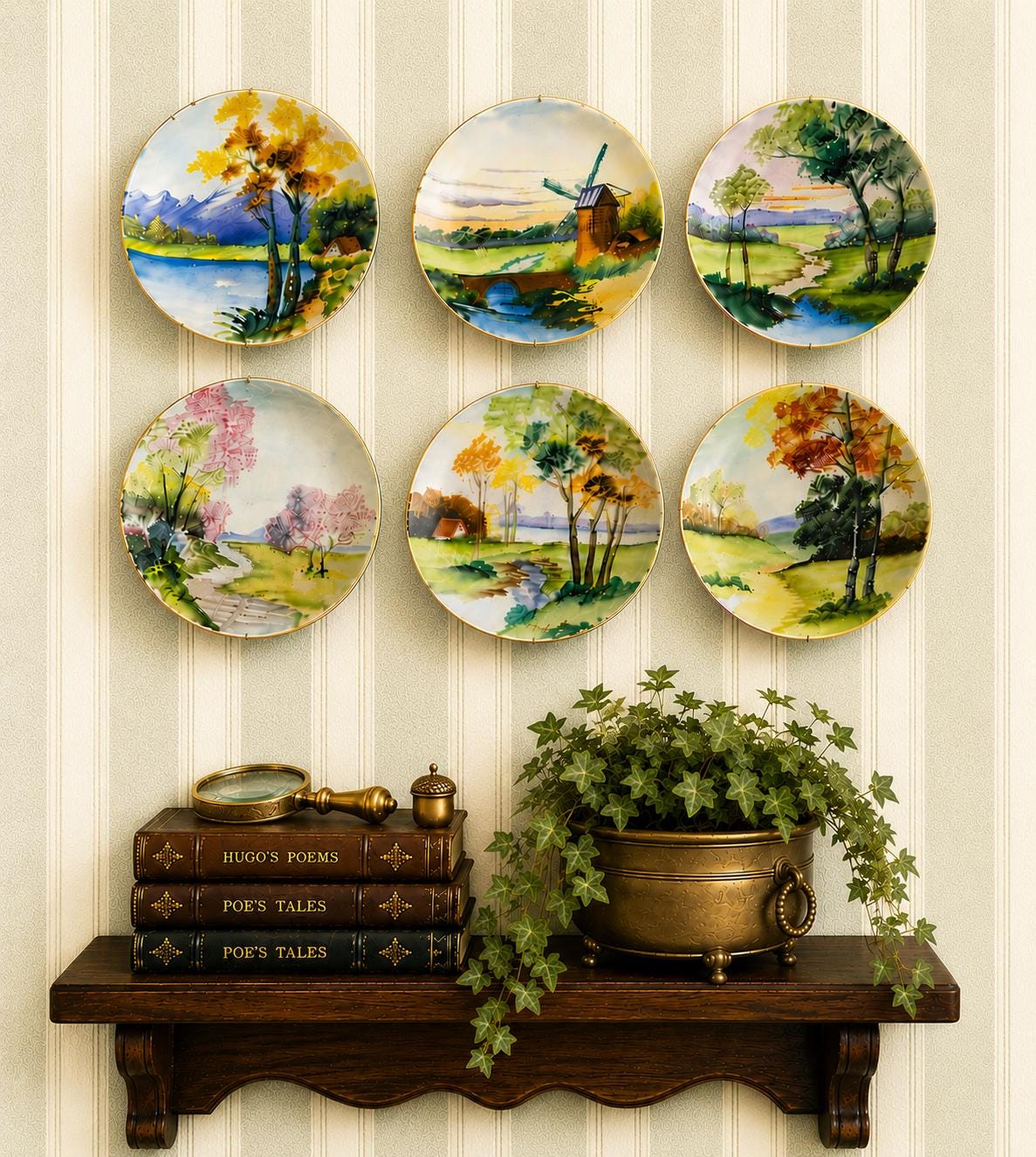 Landscape Painted Plate - Etsy