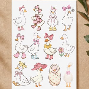 Onesie Decorating Station Kit, Silly Goose – Baby Shower Activity, Iron-On Transfers