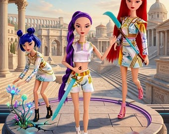 Kpop Demon Hunters Rumi Doll Set | Collectible Toys | Anime Idol Doll Gift