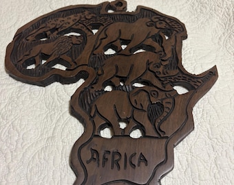 African the big 5 map