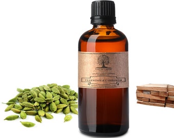 Teakwood & Cardamom Essential oil - 100% Pure Aromatherapy Grade Essential oil by Nature's Note Organics