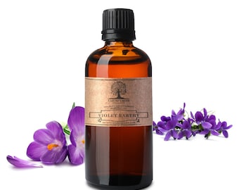 Aceite esencial terroso violeta - Aceite puro del grado de Aromatherapy del 100% por la nota Organics de la naturaleza
