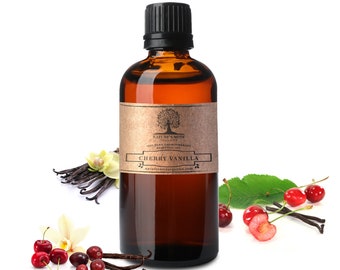 Aceite esencial de vainilla de la cereza - aceite puro del grado de Aromatherapy del 100% por la nota Organics de la naturaleza