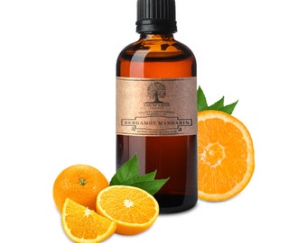 Organic Bergamot Mandarin Essential Oil - 100% Pure Aromatherapy Grade Essential oil by Nature's Note Organics