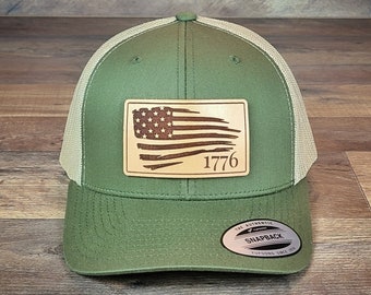 US Flag – 1776 Distressed | Classic Trucker Hat