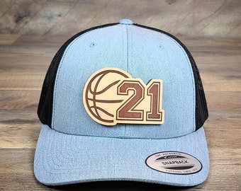 Basketball + Jersey Number | Classic Trucker Hat