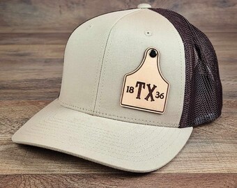 TX Cow Tag 1836 | Classic Trucker Hat