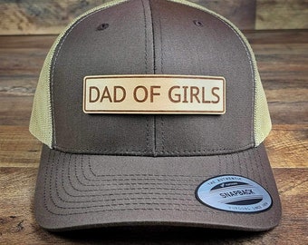 Dad of Girls  | Leather Patch  | Classic Trucker Hat