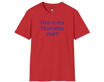 Esta es mi camiseta del jueves