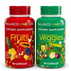 Balance of Nature Fruits & Veggies Whole Food Supplement 90 Capsules