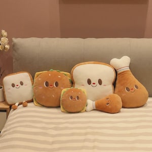 Almohada de peluche rosa Kawaii, cojín suave y acogedor, diseño minimalista, juguete para abrazar.