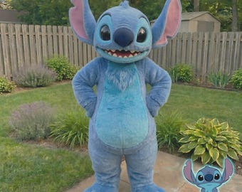 Disfraz de mascota alienígena azul, traje profesional de personaje peludo, fiesta de cumpleaños, cosplay de Halloween