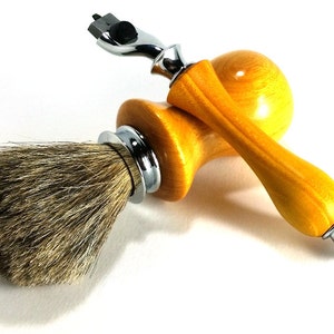 Orange Osage Rasierset mit Chrom-Finish für Mach 3 Style Rasierer