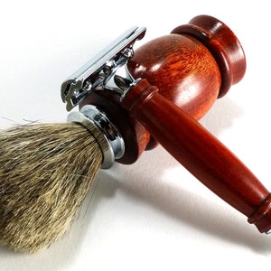 Bloodwood Classic Safety Razor Shaving Set with Chrome Finish