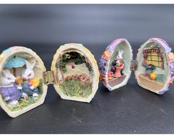 Vintage Hinged Easter Egg Diorama