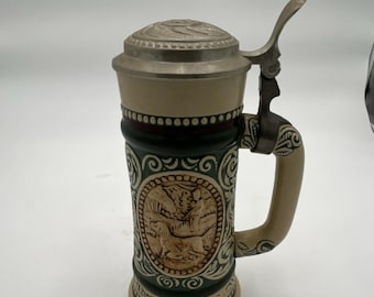 Avon Lidded Stein Breweriana Handcrafted 1978 Brazil Collectible