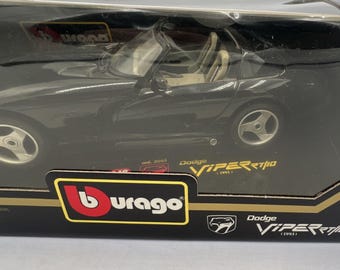 Bburago 1:18 Dodge Viper RT/10 1993 Diamonds Series Diecast Car Black