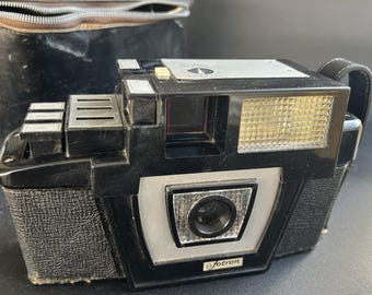 Vintage Fotron III Camera - Power Tested (Orange Light Works) - Case & Cord