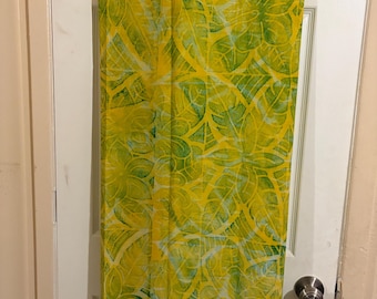 Hand painted Polynesian Elei printed lavalava or sarong