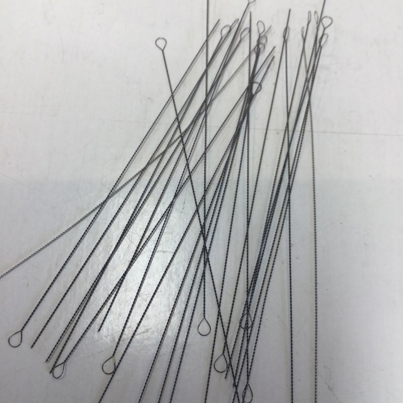 Flexible Twisted Wire Needles Size 10 Medium Sized Beading Etsy