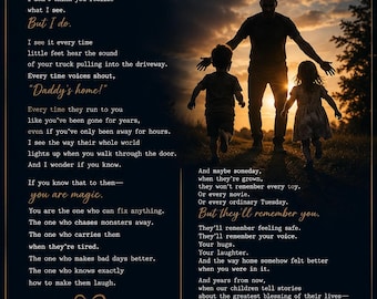 Vatertags-Gedicht-Bundle | 5 emotionale Gedichte für Papa (Digitaler Download)