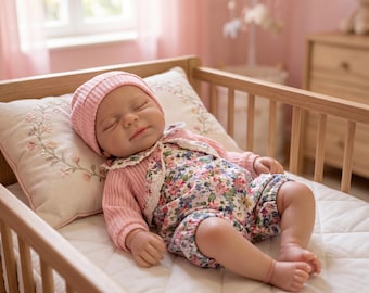 13 inch zachte siliconen reborn babypop levensecht pasgeboren meisje handgemaakt realistisch verjaardagscadeau