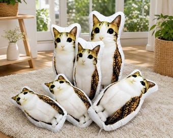 Meowl Cat Owl Pillow - Weirdcore Aesthetic Plush - Whimsical Cursed Cat Decor - Surreal Animal Hybrid Cushion - Unique Gift for Cat Lovers