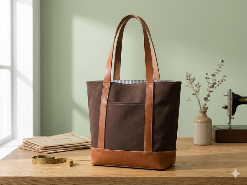 Tote Bag Sewing Pattern PDF | 4 Sizes Mini to XL | A4 US Letter A0 ...