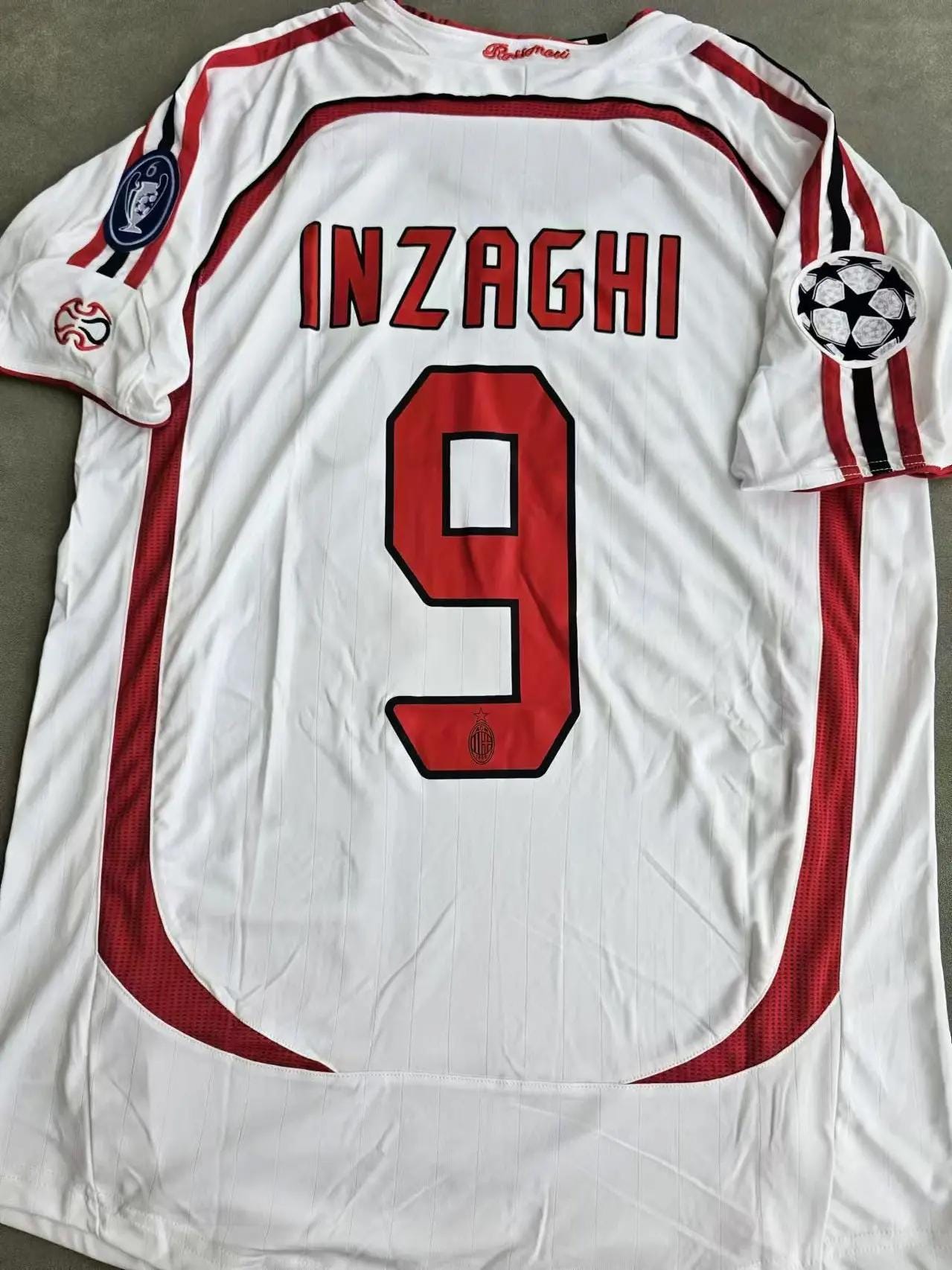 Inzaghi No. 9 AC Milan Vintage Shirt – 2006/2007 Shirt – Champions