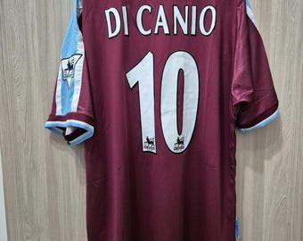 Camiseta retro de Paolo Di Canio, aficionados del West Ham, 1996-1997