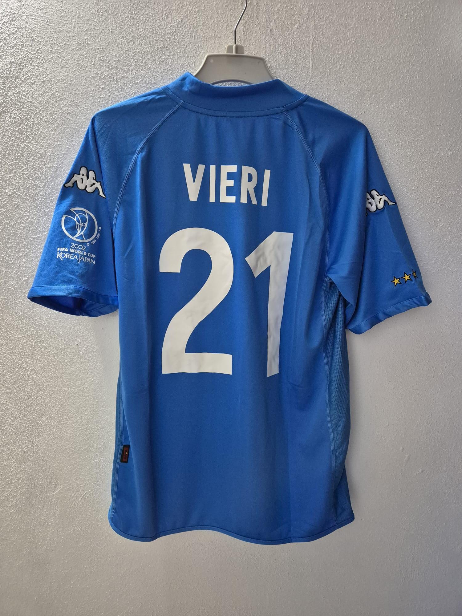 Vieri 21 Vintage Shirt - Gift for Italy 2002 World Cup Japan Korea
