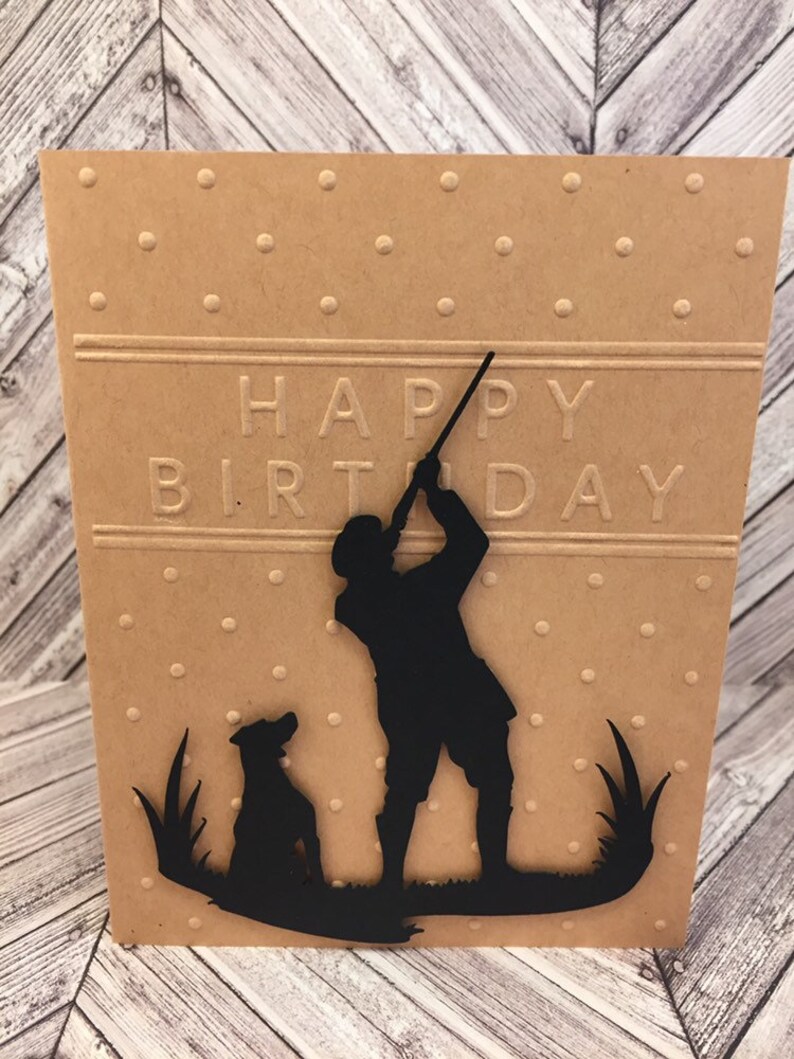Happy Birthday Card Hunter Birthday Card Hunter Card Dog - Etsy