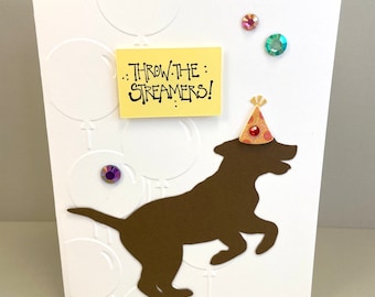 dog card, puppy card, mutt card, dog birthday card, mixed breed birthday card, happy birthday card, hybrid dod card, mongrel dog card