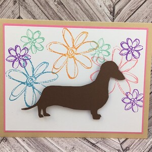 dachshund, carte de dachshund de jour de mère, carte de chien de saucisse, carte de maman de chien de chien, carte de chien de doxie, carte de chien de weiner, carte de pâques, carte de pâques de dachshund