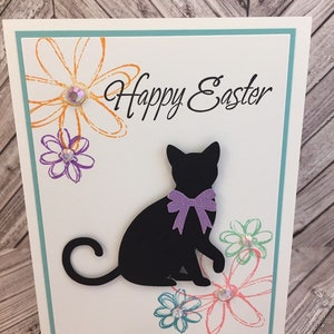 Katze, Katzenosterkarte, Katzenkarte, Osterkarte, fröhliche Osterkarte, Katzenkarte, Katzenlady, Osterkarte, Katze, Katzenkarte, Ostern