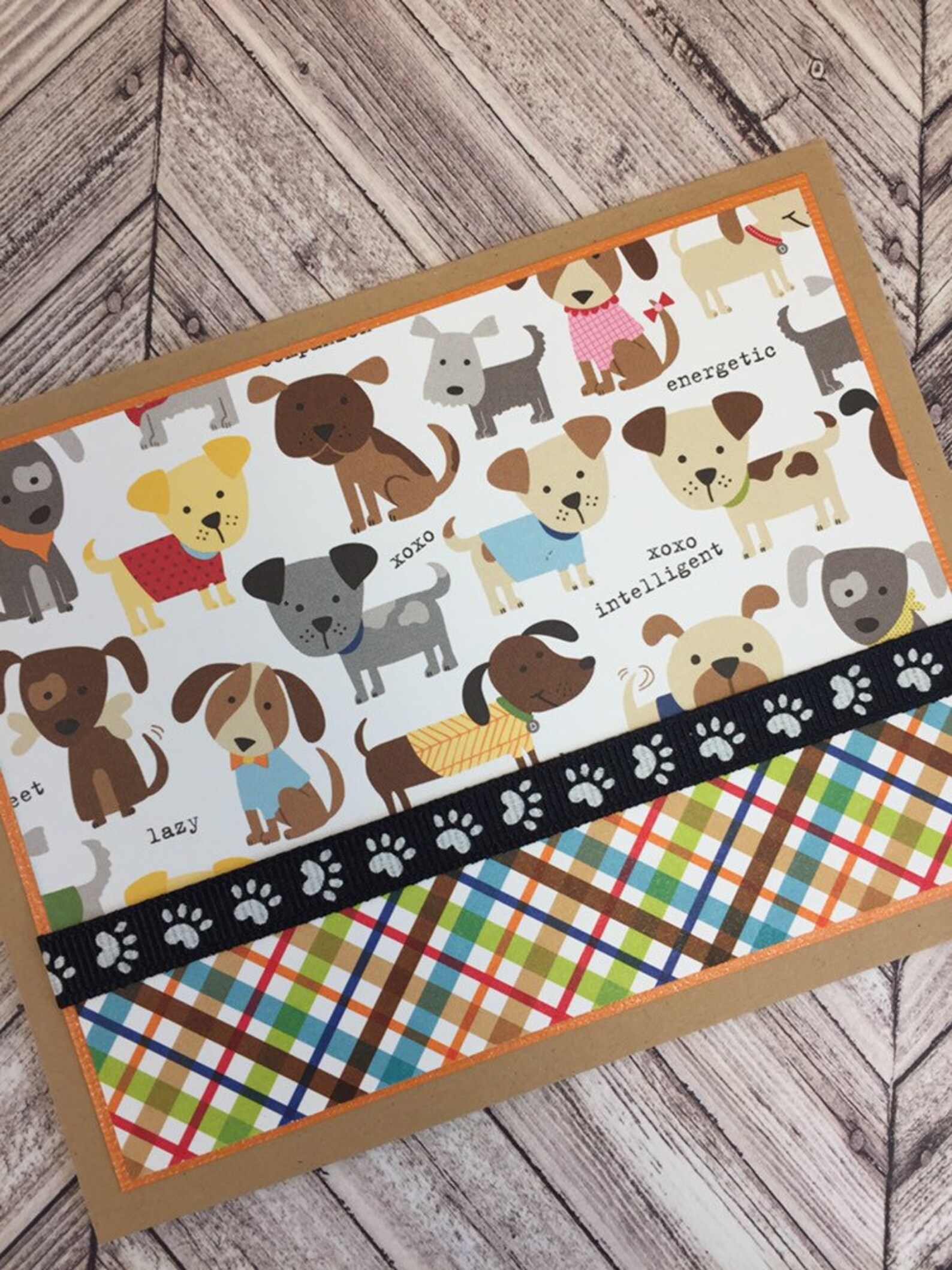 Dog dog card dog greeting card thank you thank you card Etsy