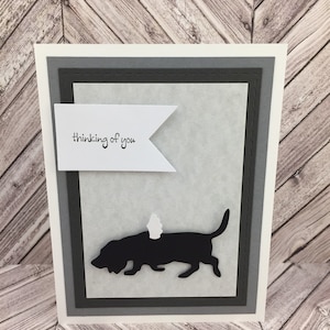 Basset-Hund-Karte, Basset Hound Sympathie-Karte, Hund Sympathie-Karte, Hund Kondolenzkarte, Hund Verlust Karte, Haustier Verlust Karte, Haustier Sympathie-Karte, Basset