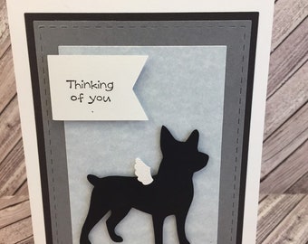 rat terrier, rat terrier sympathy card, rat terrier card,dog sympathy card,dog condolence card,dog loss card,l terrier,dog card