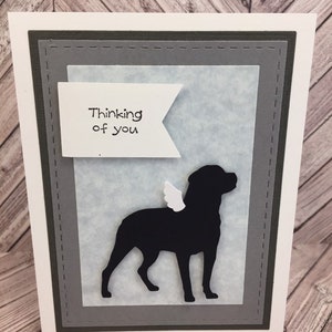 Rottweiler, Rottweiler Sympathiekarte, Rottweiler Karte, Hund, Hund Sympathie Karte, Hund Karte, Rottie Sympathie-Karte, Rottie-Karte, Hund Verlust Karte