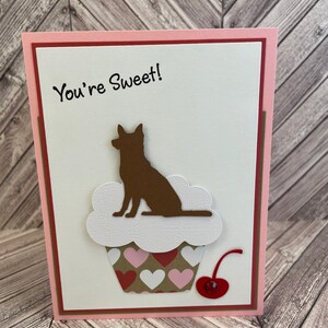 Tarjeta del día de San Valentín de pastor alemán, tarjeta de pastor alemán, tarjeta del día de San Valentín de perro, tarjeta GSD, tarjeta de perro, ¿quieres ser mi Valentín?, San Valentín