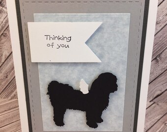 shih tzu card,shih tzu sympathy card,Lhasa Apso sympathy,dog sympathy card,dog condolence card,dog loss card,pet loss card,pet sympathy card