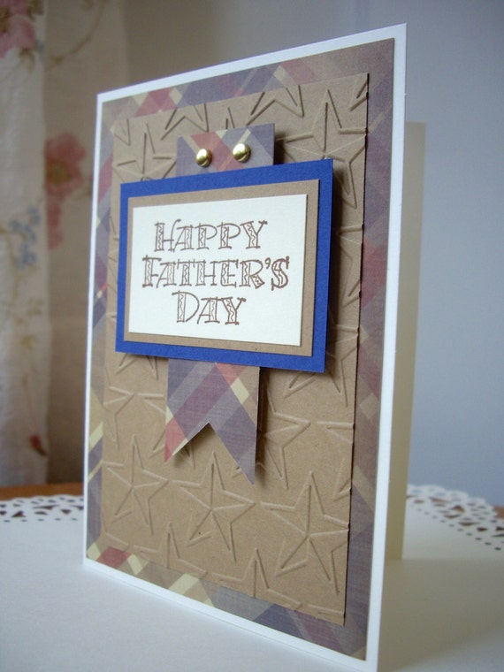 Items similar to happy father's day card, father's day star card