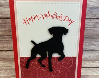 dog valentine card, I love you card,  dog card, happy Valentine's Day card, dog lover card, dog mom card, dog dad card