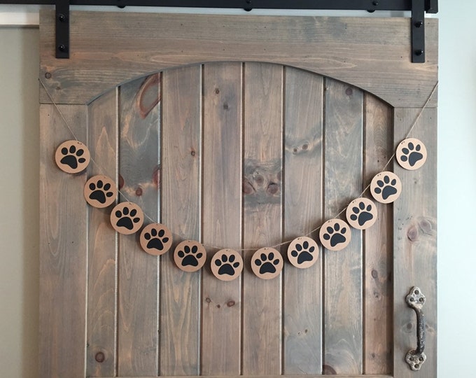 Paw Print, Paw Print Banner, Paw Print Garland, Pet Party, Pet Party ...