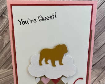 american bulldog, bulldog, valentine's day, bulldog card, dog valentine's card, dog card, world's best dog dad, happy father's day, dog dad