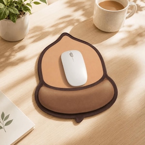 Mutterformad musmatta, tecknad mushandledsstöd, ergonomisk musmatta med handledsstöd, stor musmatta/skrivbordsmatta, dekoration för hemmakontoret