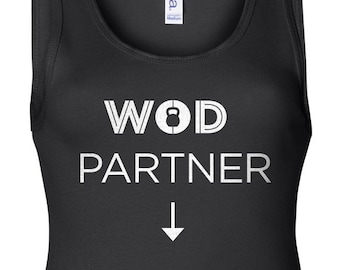 CrossFit Maternity Tank: WOD Partner, Baby Announcement for Pregnant Moms - Bella Brand