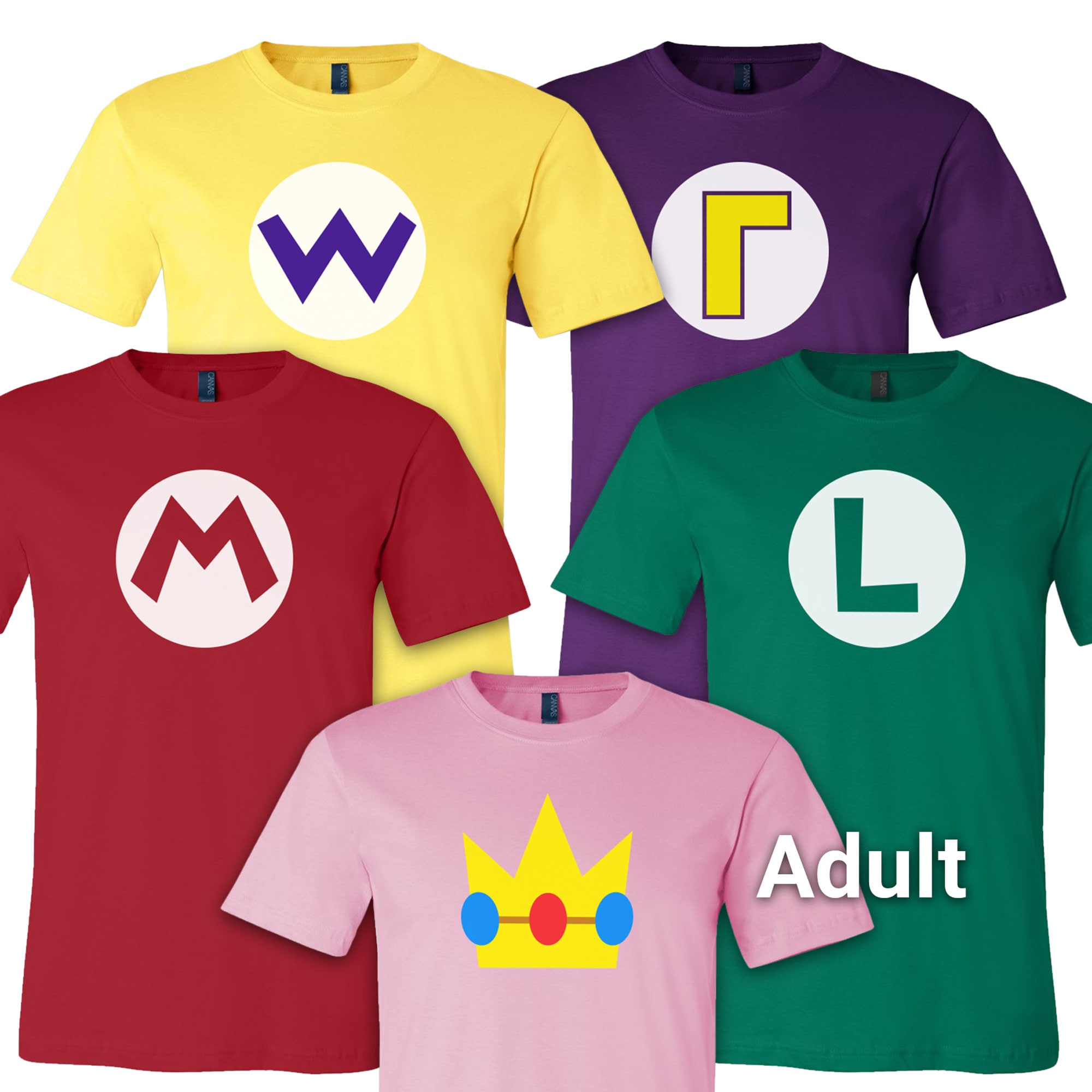 Konserveringsmiddel Alarmerende Bliver til Super Mario Brothers Party Adult Unisex Short Sleeve T-shirt - Etsy