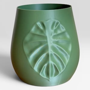 Alocasia Planter Pot | Modern Sage Green Indoor Plant Pot | Minimalist Home Decor