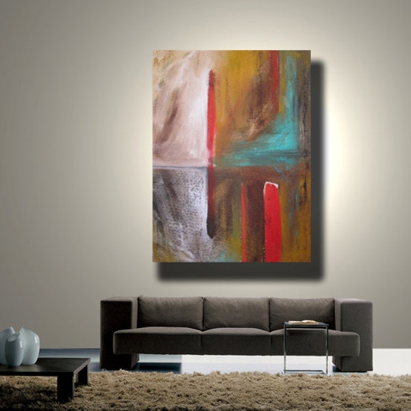 Huge Contemporary Original Modern Abstract Wall Decor Painting by libby fine art